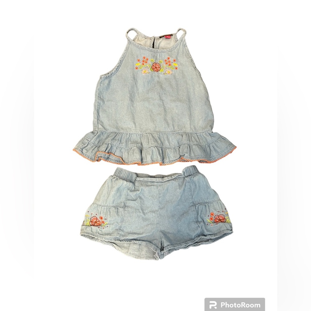 Vince Camuto denim and floral summer set